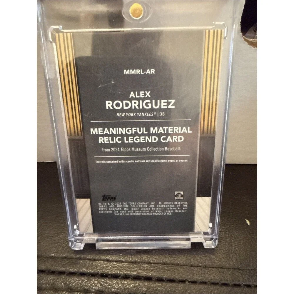 2024 Topps Museum Collection Alex Rodriguez Meaningful Materials /15 Yankees